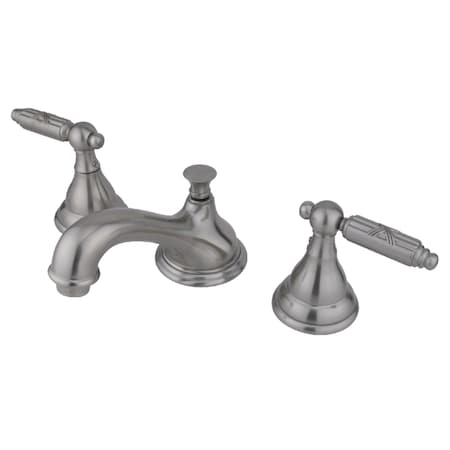 Kingston Brass KS5568GL 8" Widespread Bathroom Faucet, Brushed Nickel KS5568GL